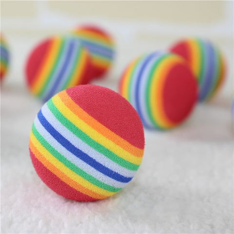 Pet Ball Toy Colorful EVA Rubber Safety