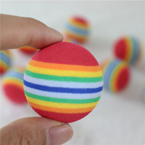 Pet Ball Toy Colorful EVA Rubber Safety